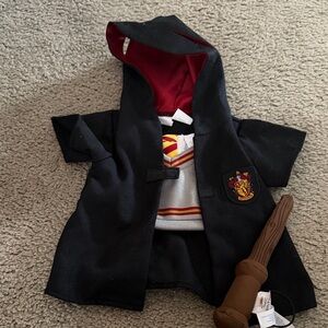 Build-A-Bear Black and Red Wizard Outfit